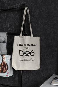 Life is Better With A Dog (Even Better With 2) Tote Bag - PetXcite