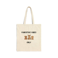 Pawsitive Vibes Only Tote Bag - PetXcite