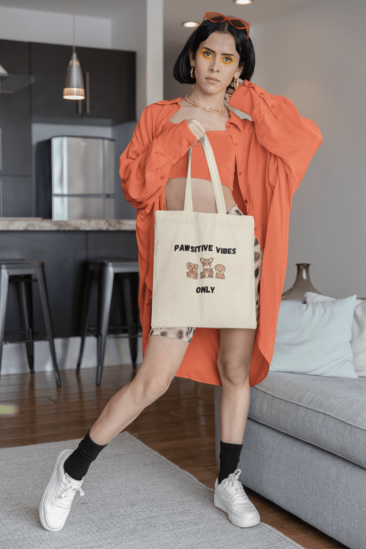 Pawsitive Vibes Only Tote Bag - PetXcite