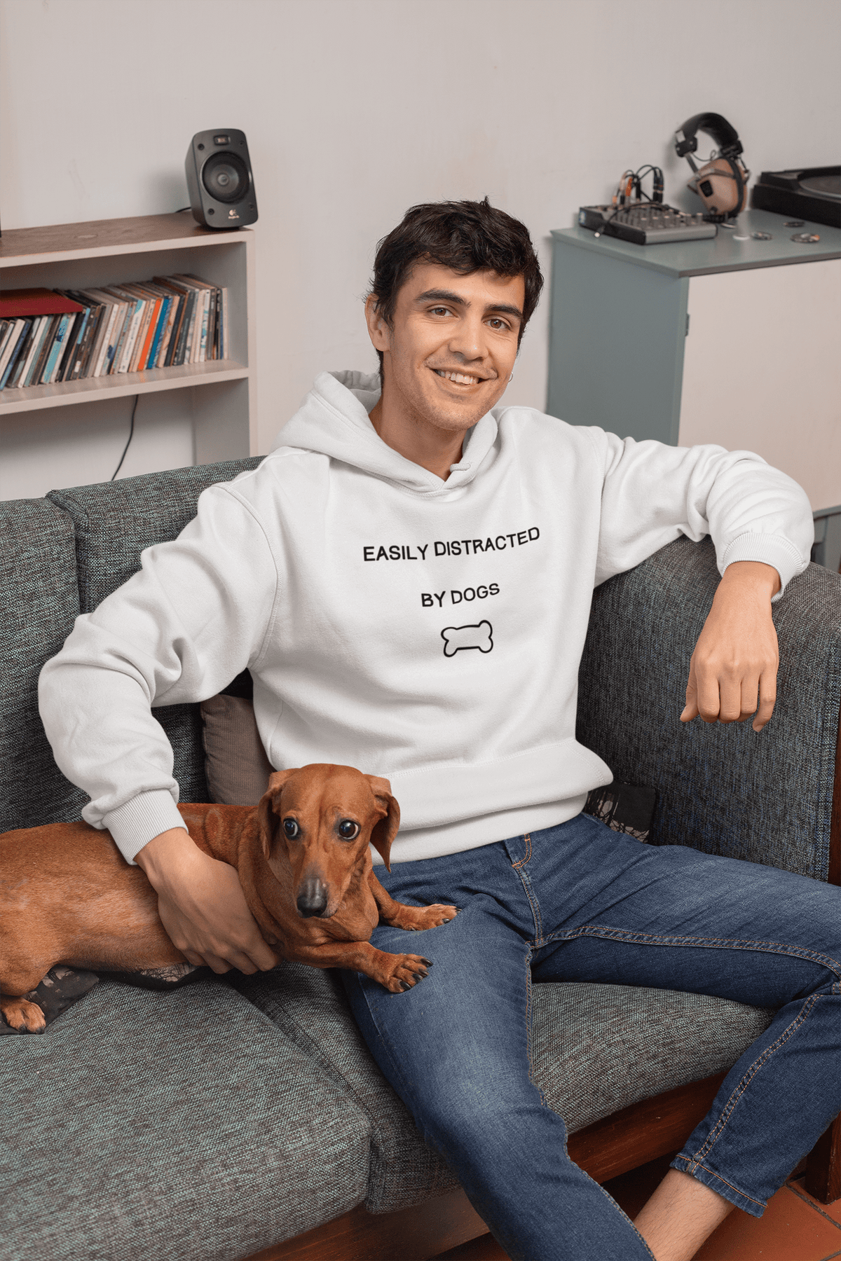 Easily Distracted By Dogs Hoodie - PetXcite