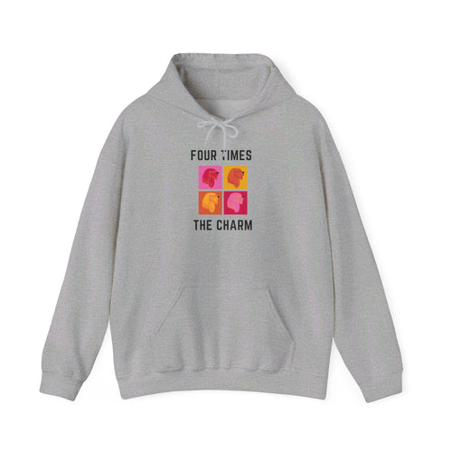 Four Times The Charm Hoodie in Sport Grey