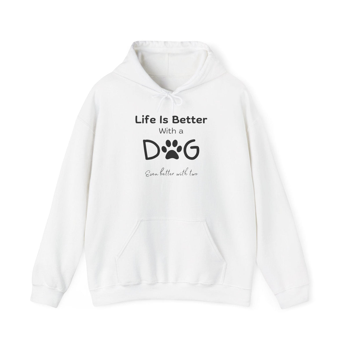 Life is Better With A Dog (Even Better With 2) Hoodie - PetXcite