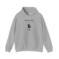 Introverted But Willing To Discuss Cats Hoodie - PetXcite