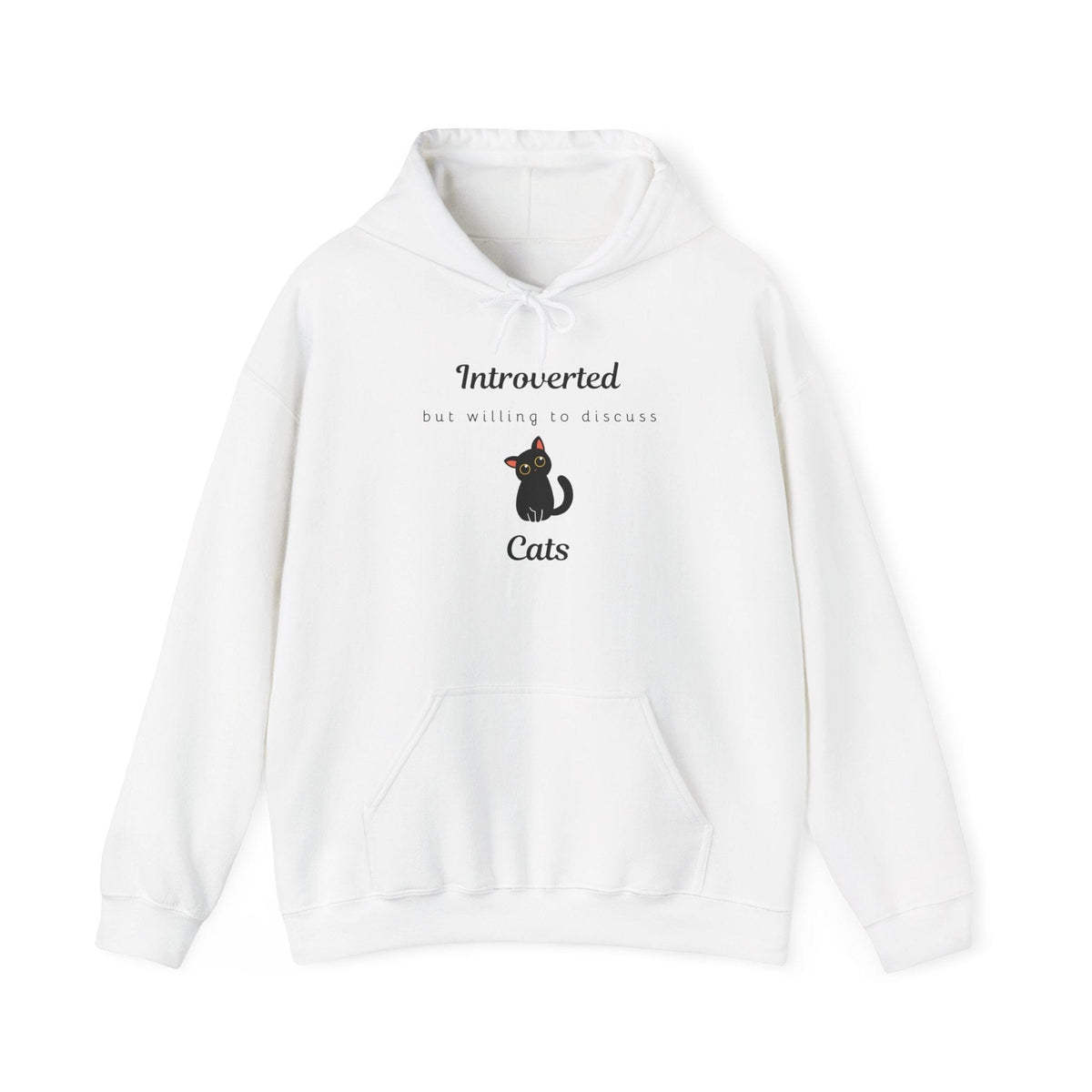 Introverted But Willing To Discuss Cats Hoodie - PetXcite