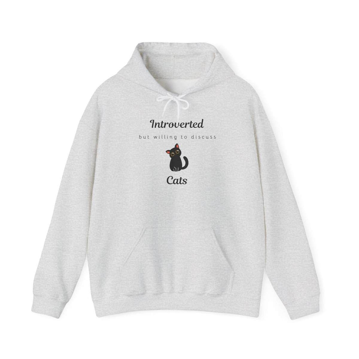 Introverted But Willing To Discuss Cats Hoodie - PetXcite