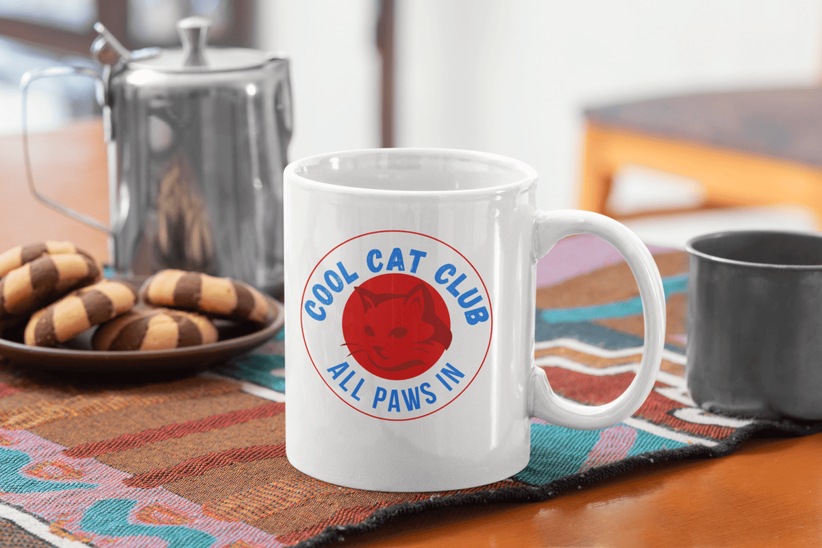 Cool Cat Club: All Paws In Mug - PetXcite