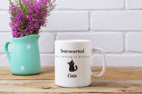 Introverted But Willing To Discuss Cats Mug - PetXcite