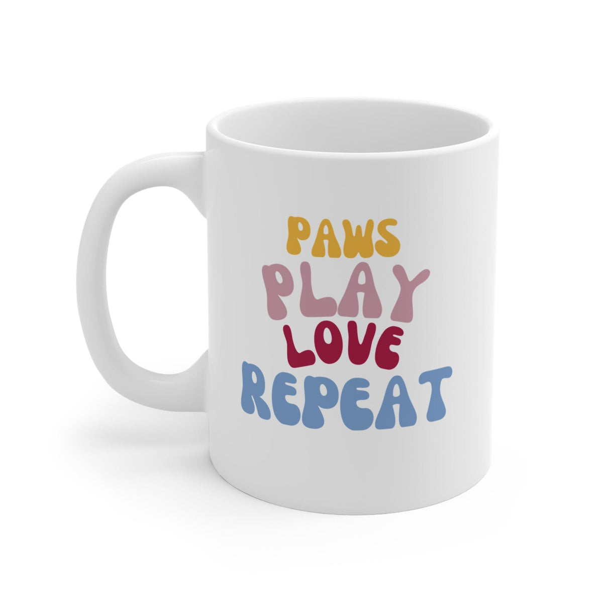 Paws Play Love Repeat Mug - PetXcite