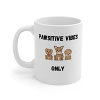 Pawsitive Vibes Only Mug - PetXcite