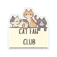 Cat Fan Club Sticker - PetXcite