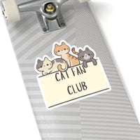 Cat Fan Club Sticker - PetXcite