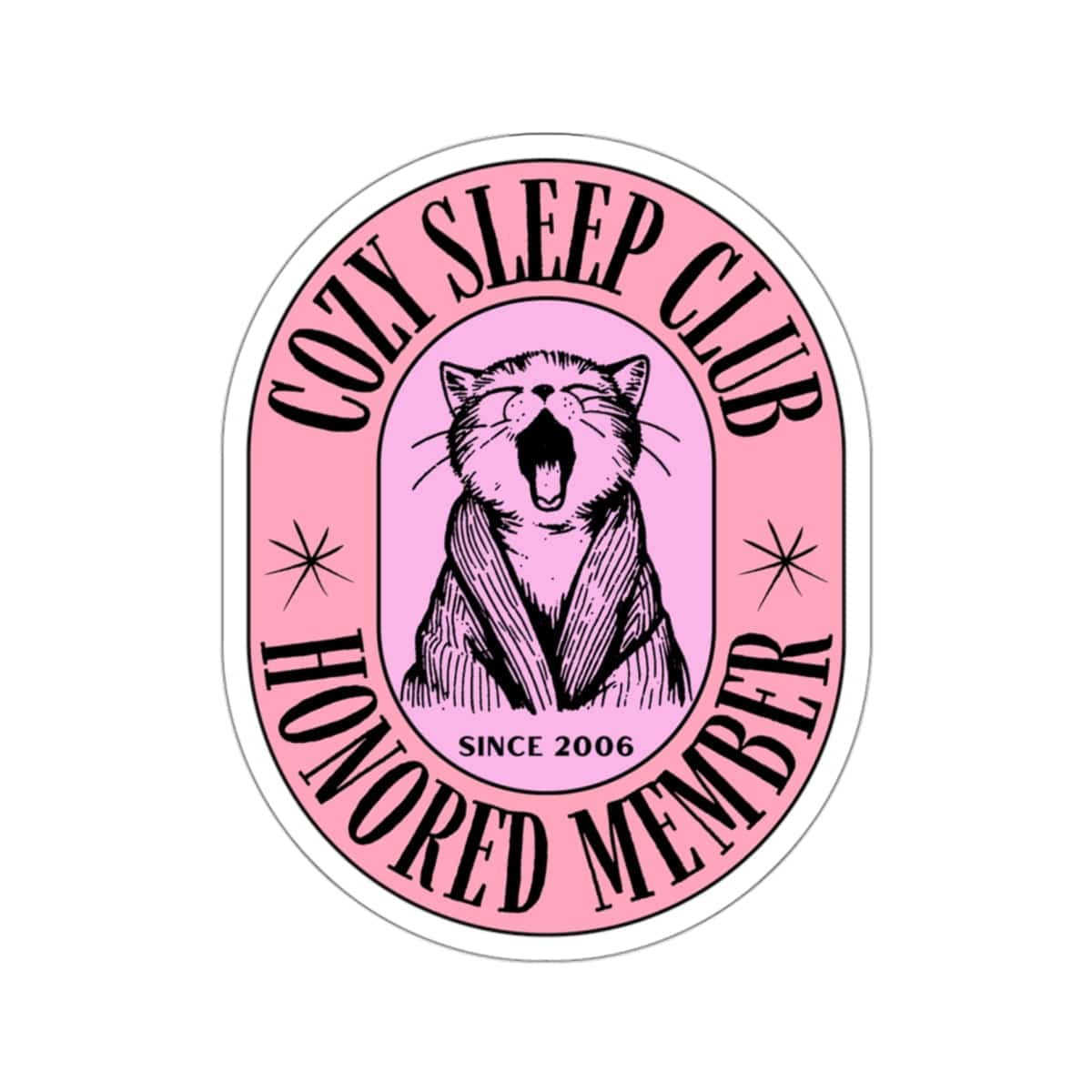 Cozy Sleep Club Sticker - PetXcite