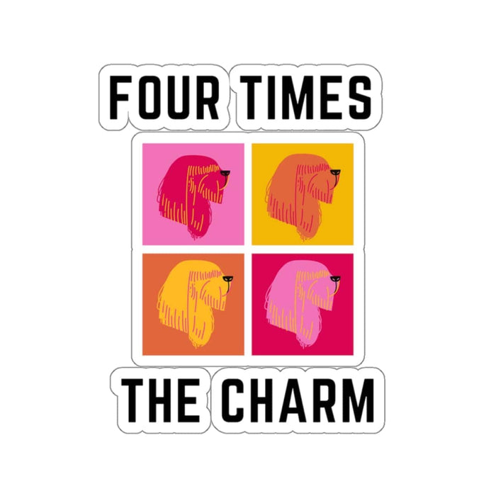 Four Times The Charm Sticker - PetXcite