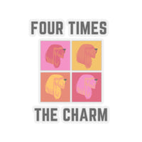 Four Times The Charm Sticker - PetXcite