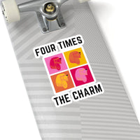 Four Times The Charm Sticker - PetXcite