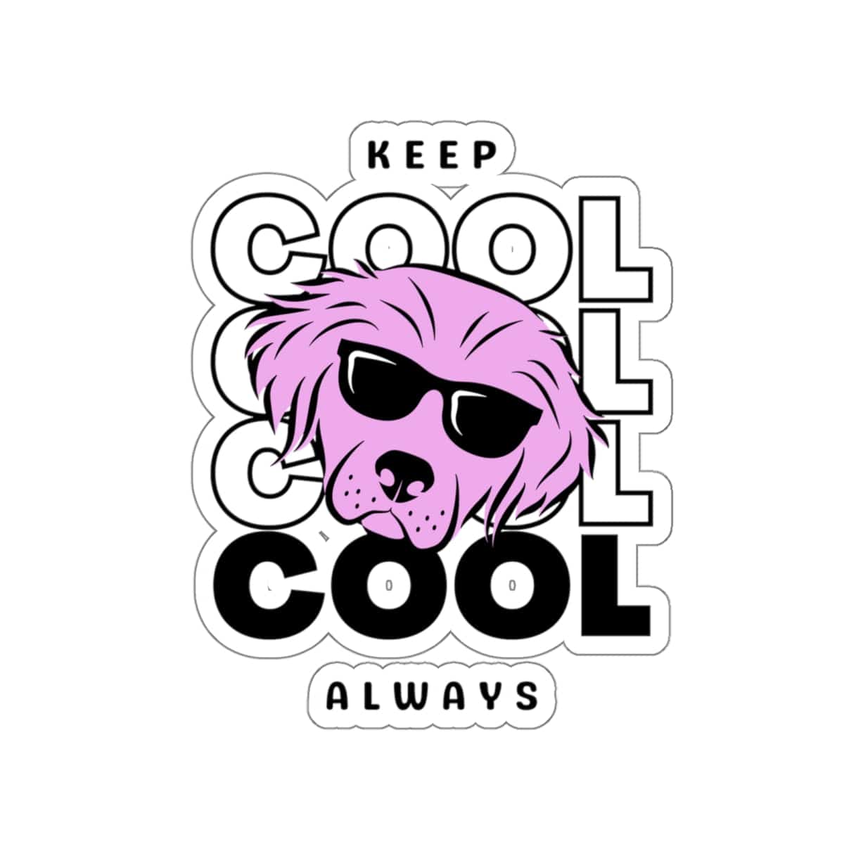 Keep Cool Cool Cool Always Sticker - PetXcite