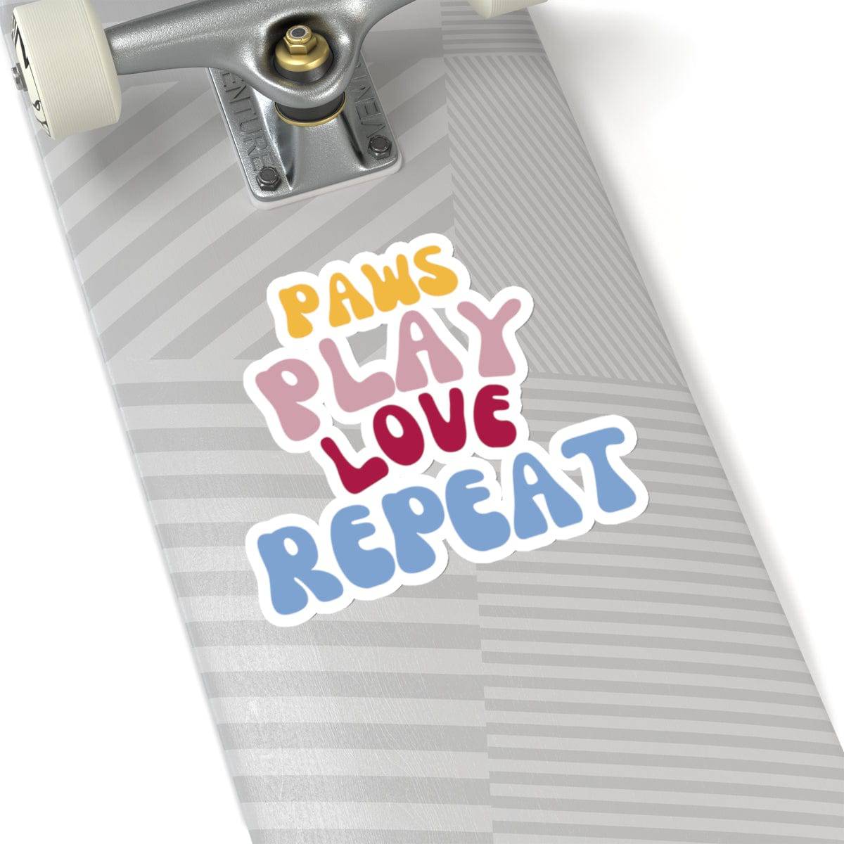 Paws Play Love Repeat Sticker - PetXcite