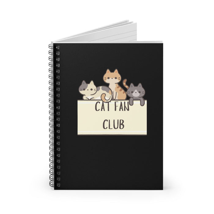 Cat Fan Club Black Notebook - PetXcite