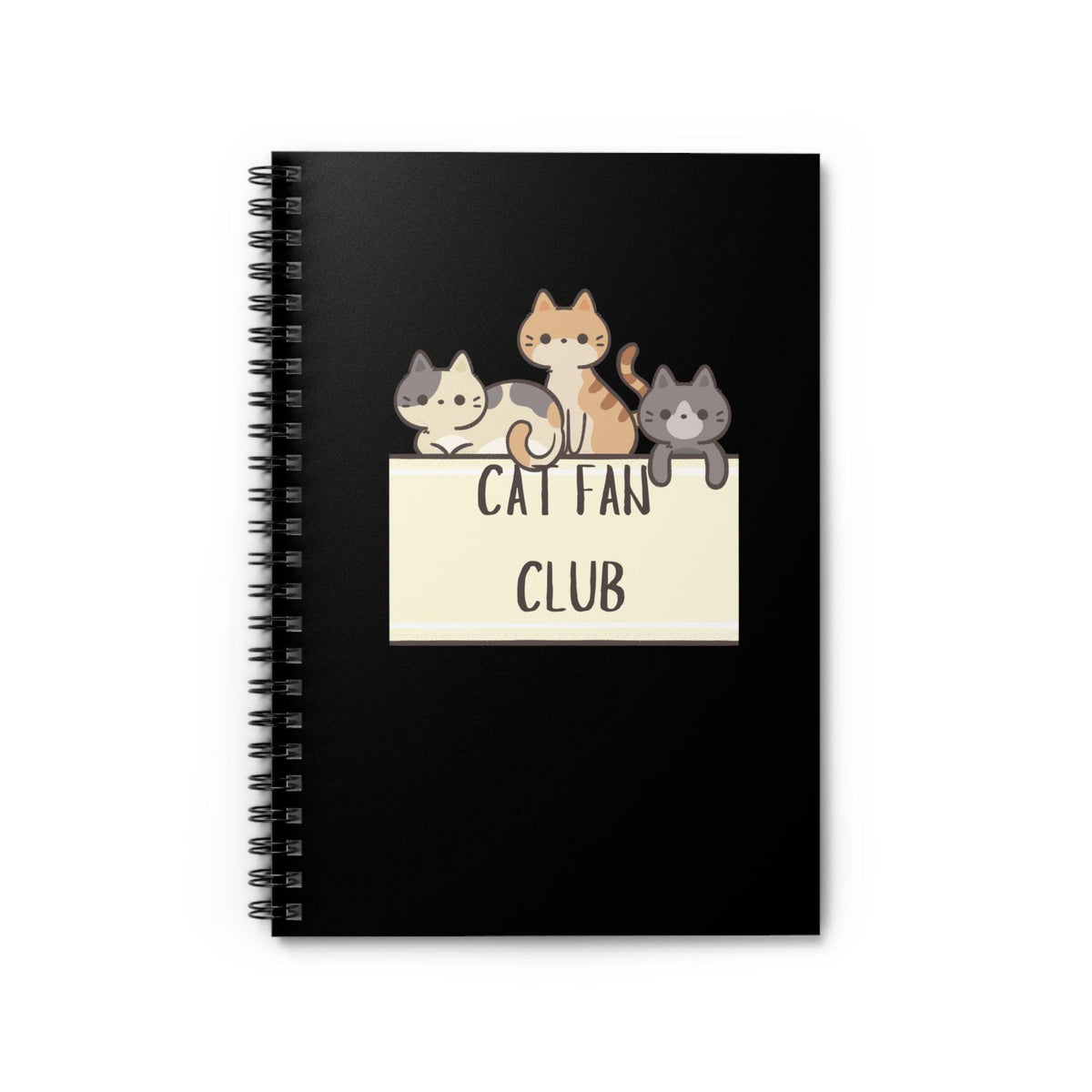 Cat Fan Club Black Notebook - PetXcite