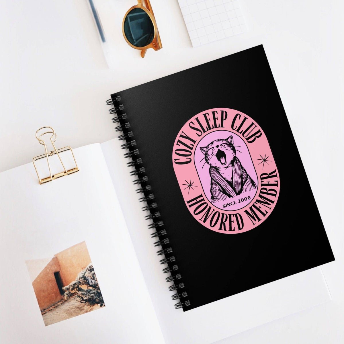 Cozy Sleep Club Black Notebook - PetXcite