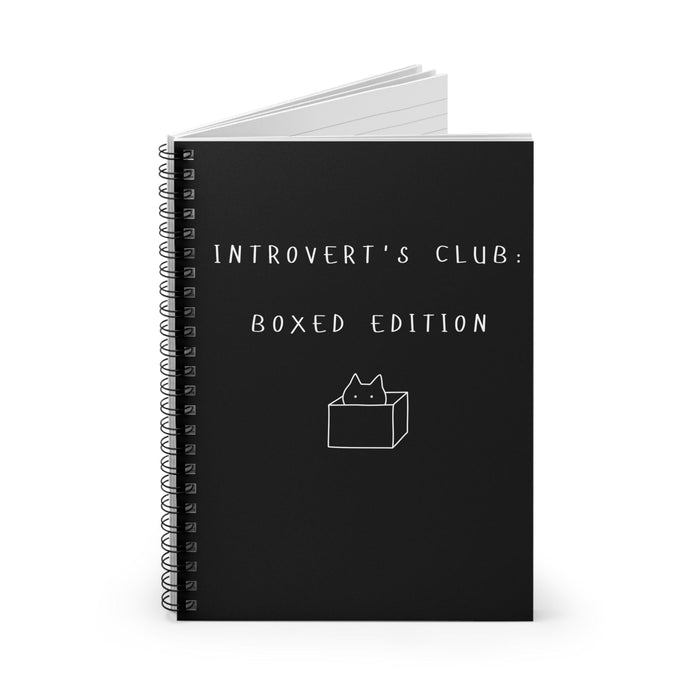 Introvert's Club: Boxed Edition Black Notebook - PetXcite