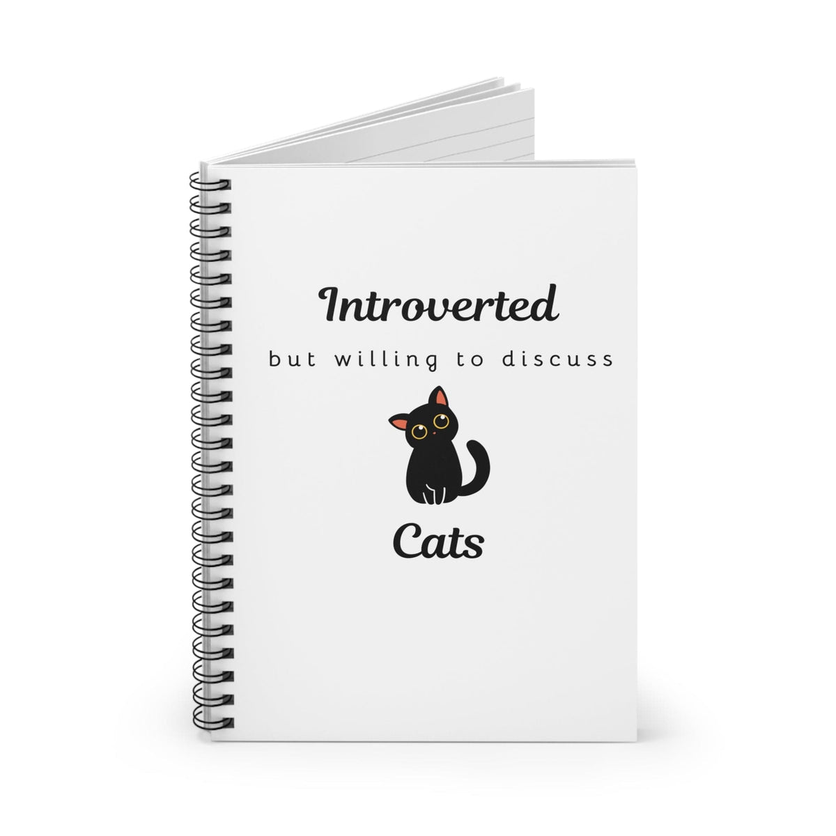 Introverted But Willing To Discuss Cats Notebook - PetXcite