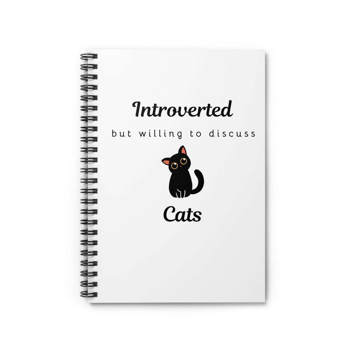 Introverted But Willing To Discuss Cats Notebook - PetXcite