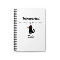 Introverted But Willing To Discuss Cats Notebook - PetXcite