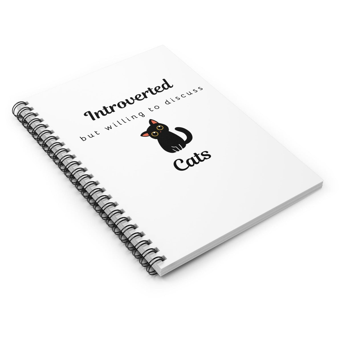 Introverted But Willing To Discuss Cats Notebook - PetXcite