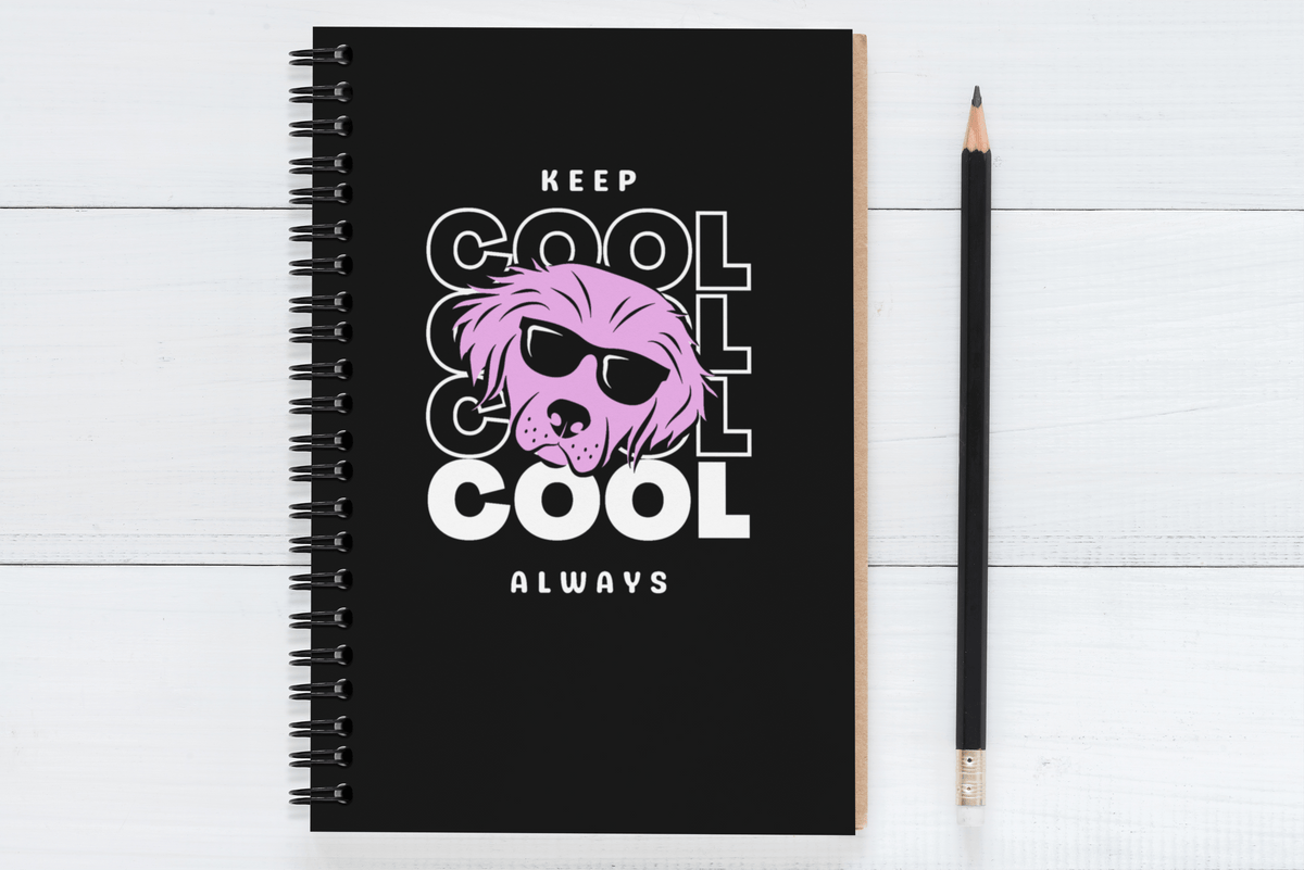 Keep Cool Always Black Notebook - PetXcite