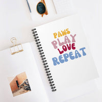 Paws Play Love Repeat Notebook - PetXcite