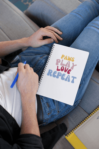 Paws Play Love Repeat Notebook - PetXcite