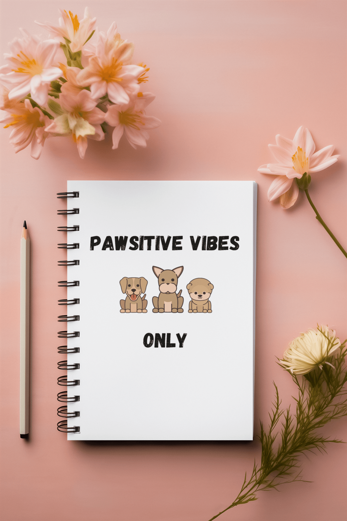 Pawsitive Vibes Only Notebook - PetXcite