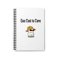 Too Cool To Care Notebook - PetXcite