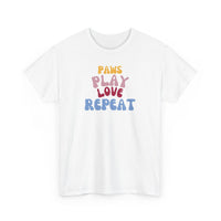 Paws Play Love Repeat T-Shirt - PetXcite