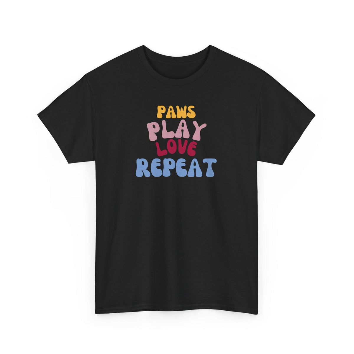 Paws Play Love Repeat T-Shirt - PetXcite