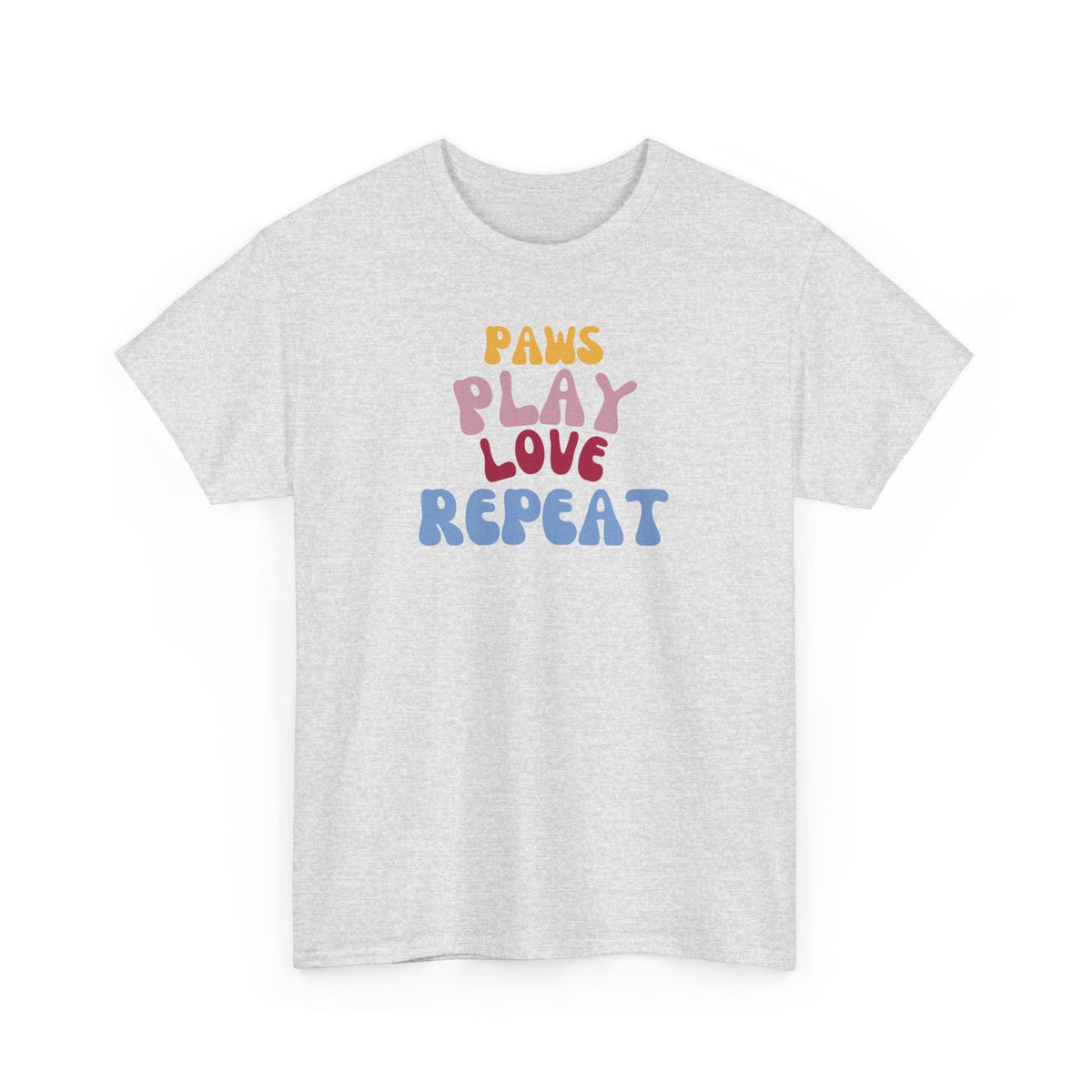 Paws Play Love Repeat T-Shirt - PetXcite