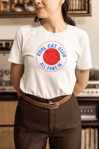 Cool Cat Club: All Paws In T-Shirt - PetXcite