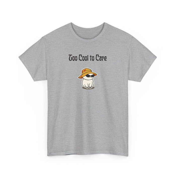 Too Cool To Care T-Shirt in Sport Grey