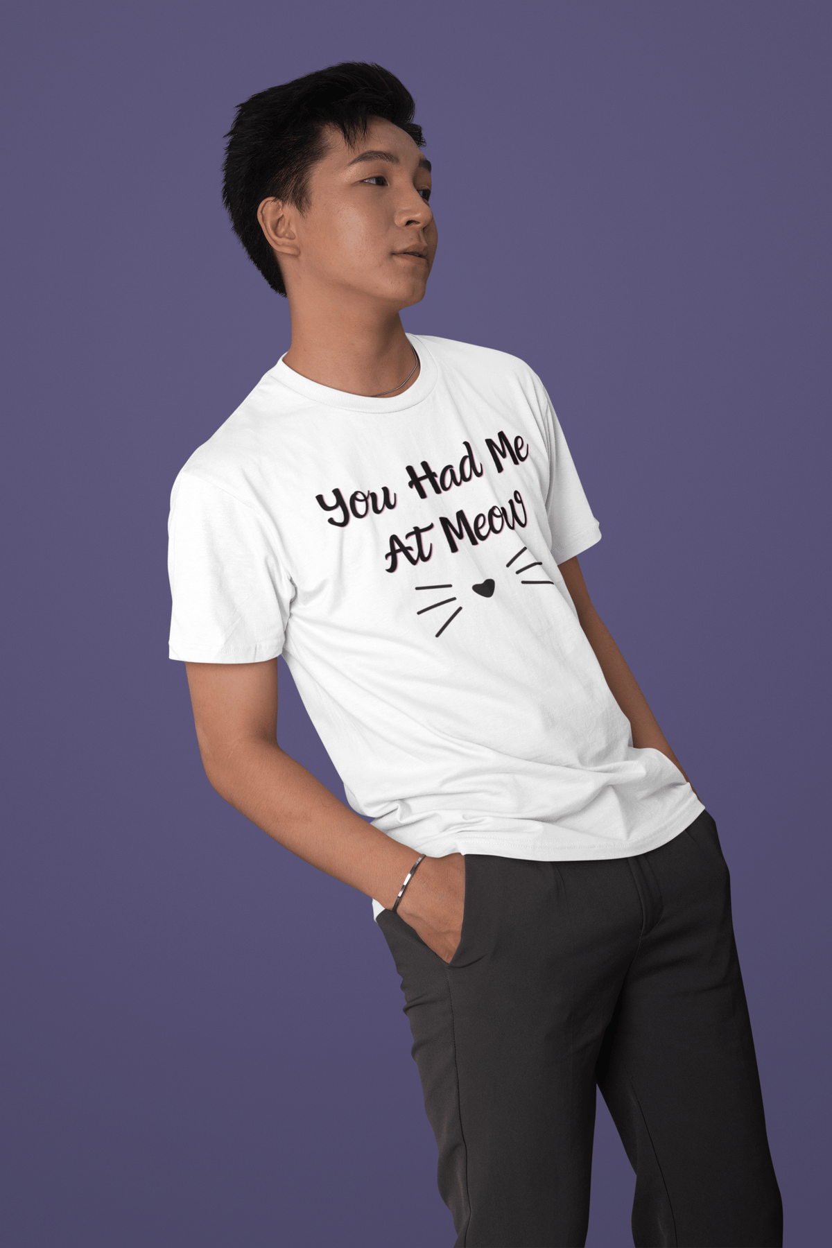 You Had Me At Meow T-Shirt - PetXcite